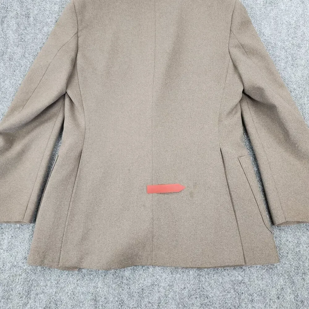 Vintage Levis Blazer Mens 42R Tan Trim Cut Sta-Prest Action Suit Sport Coat Prep